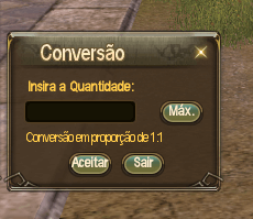 Janela de conversão de moedas